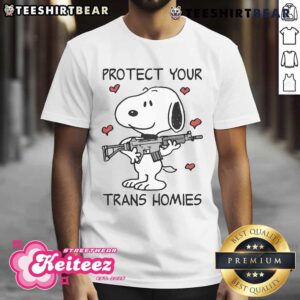 Cute Protect Your Trans Homies Snoopy Dog T-Shirt