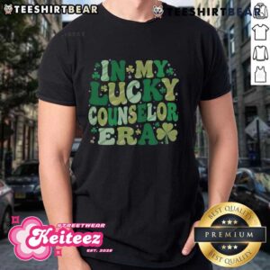 Good Groovy In Lucky School Counselor Era St Patrick’s Day T-Shirt