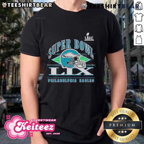 Good Super Bowl LIX Philadelphia Eagles Helmet Retro T-Shirt