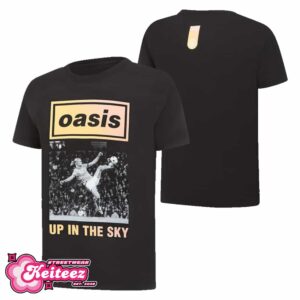 Manchester City Collab With Oasis Capsule Collection Erling Haaland Up In The Sky Version New Merch 2025 Two Sides T-Shirt By Keiteez