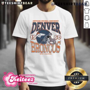 Nice Denver Broncos Classic Team Helmet T-Shirt