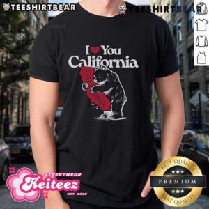 Nice I Love California Vintage Cali Pride Bear T-Shirt