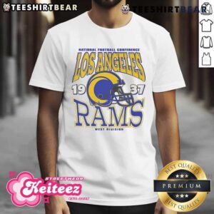 Nice Los Angeles Rams Classic Team Helmet T-Shirt