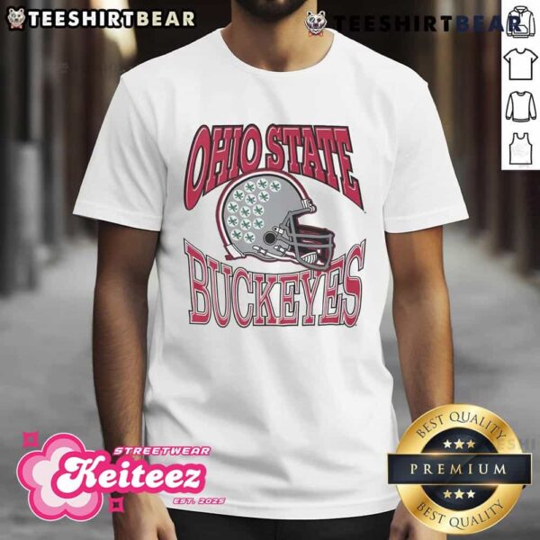 Nice Ohio State Buckeyes Classic Team Helmet T-Shirt