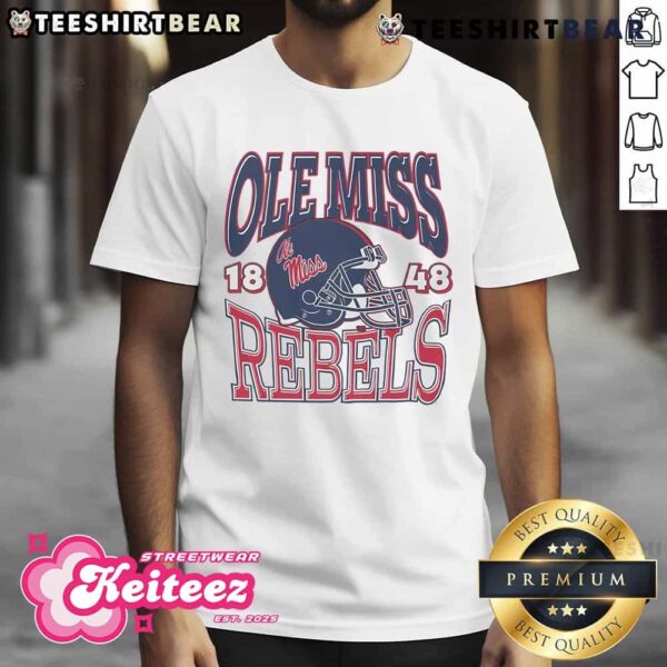 Nice Ole Miss Rebels Classic Team Helmet T-Shirt