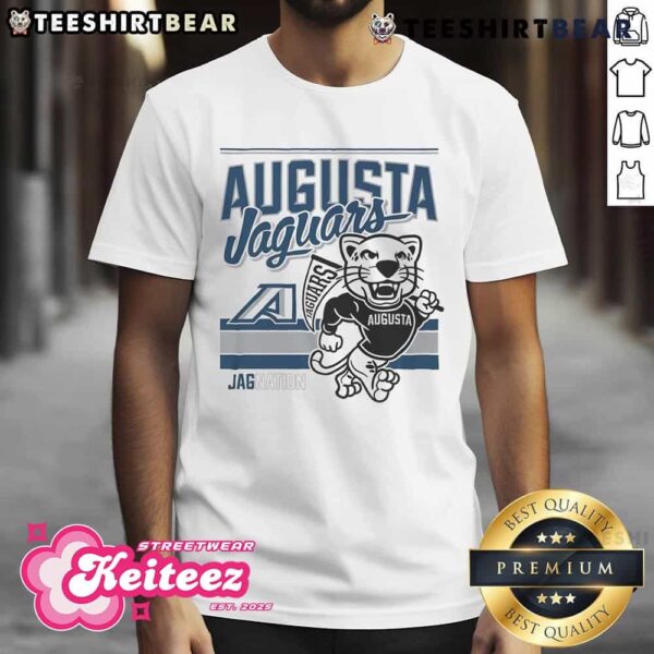 Official Augustus The Jaguar Augusta Jaguars Retro Logo Mascot T-Shirt