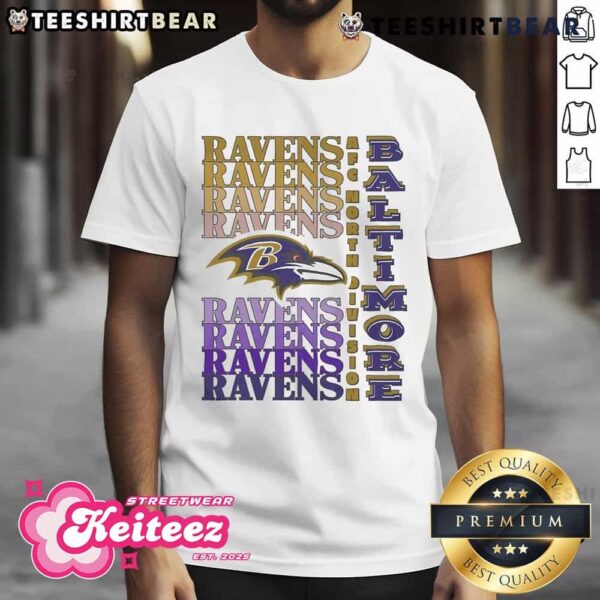 Official Baltimore Ravens Gradient Wordmark T-Shirt