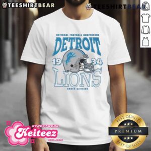 Official Detroit Lions Classic Team Helmet T-Shirt