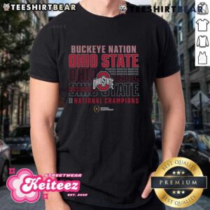 Official Ohio State Buckeyes Fanatics College Football Playoff 2024 National Champions Slogan T-Shirt