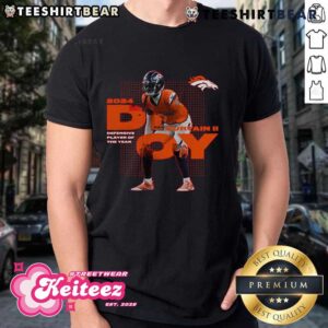 Official Patrick Surtain II Black Denver Broncos 2024 NFL Defensive Player Of The Year T-Shirt