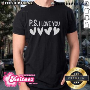 Official Ps I Love You Day Valentine’s Day Purple Heart T-Shirt