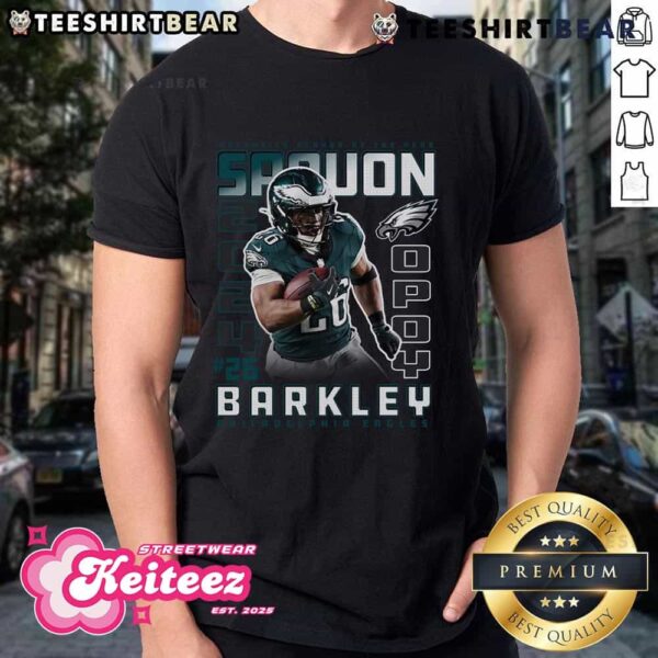 Official Saquon Barkley Black Philadelphia Eagles 2024 Offensive Player Of The Year T-Shirt