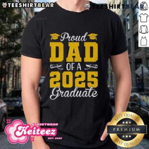 Official Senior 2025 Proud Dad Of A 2025 Graduate Raglan Baseball T-Shirt