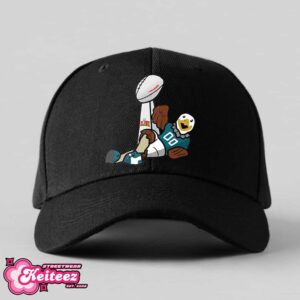 Philadelphia Eagles Super Bowl LIX Champions NFL Season 2024-2025 Mascot Artwork Classic Hat-Cap