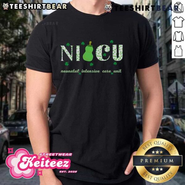 Top Retro Shamrock Nicu Nurse Happy St Patrick’s Day T-Shirt