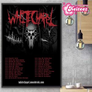 Whitechapel Hymns in Dissonance Tour 2025 Date List On March And April Home Decor Poster Canvas